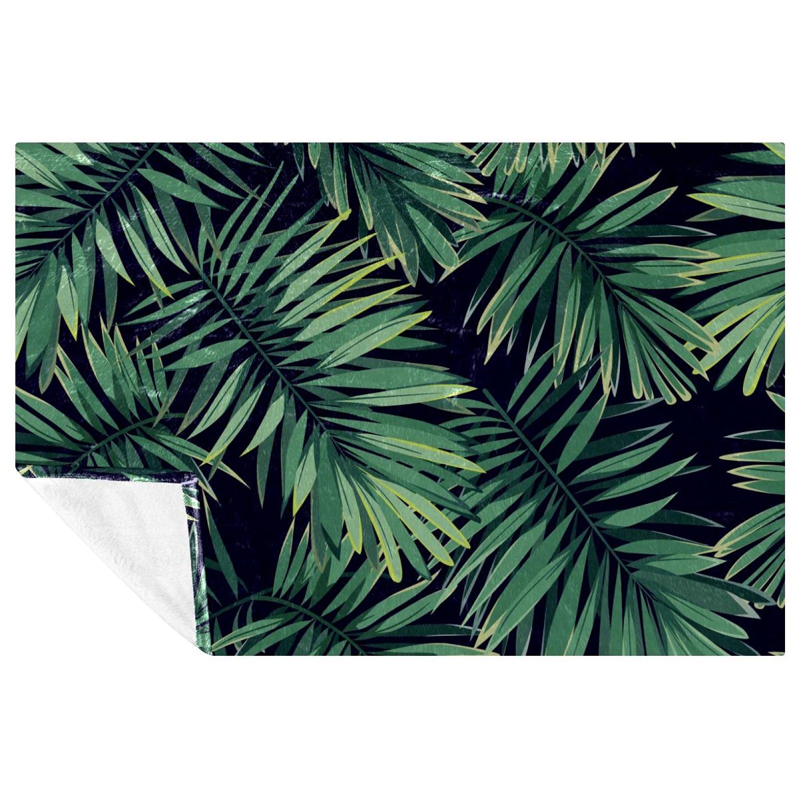 Couverture douce et chaude motif tropical idée cadeau