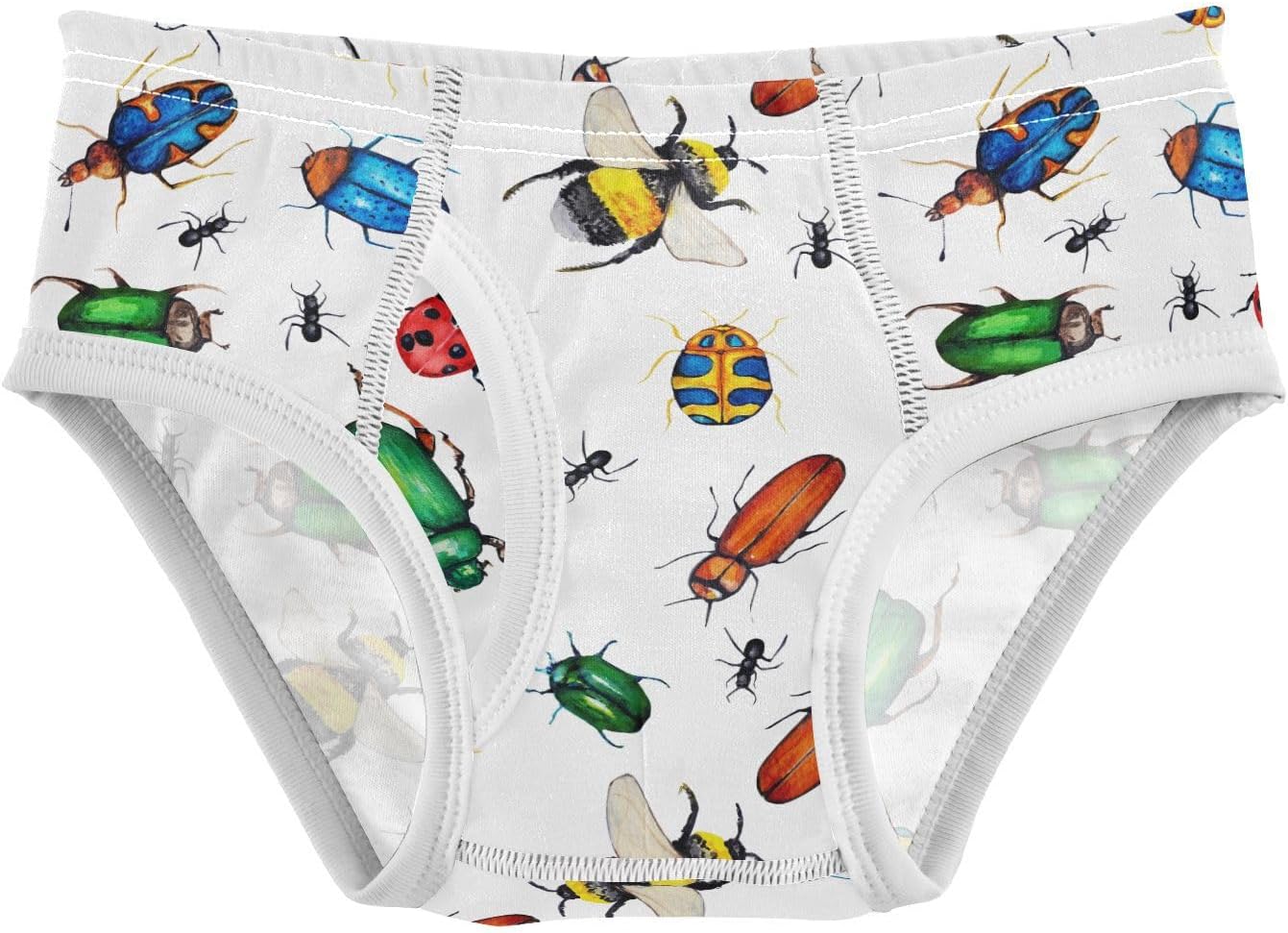Boys' Ice Cream Underwear Cotton Little Boys Briefs Soft Toddler Underwear 2T-8Y