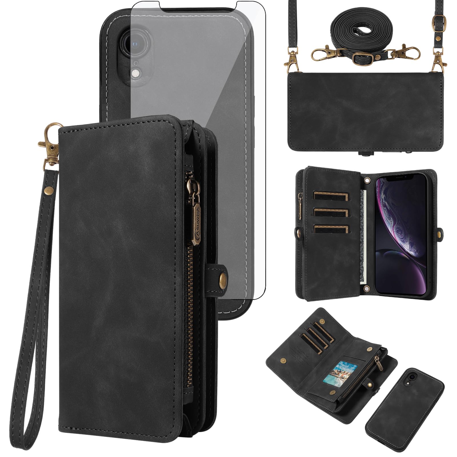 Protection iPhone XR intégrale zippée pour éviter de perdre vos cartes bancaires - 8