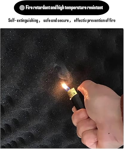 Miniatura 4 de Paquete de 6 paneles de espuma a prueba de sonido para pared, paneles de pared insonorizados de 12 x 12 x 2 pulgadas para estudio, espuma de