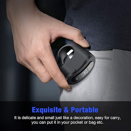 Miniatura 6 de Anillo de dedo recargable inalámbrico para presentador clicker para PowerPoint, Keynote, Mac, portátil - Control remoto de presentación USB con 2.4