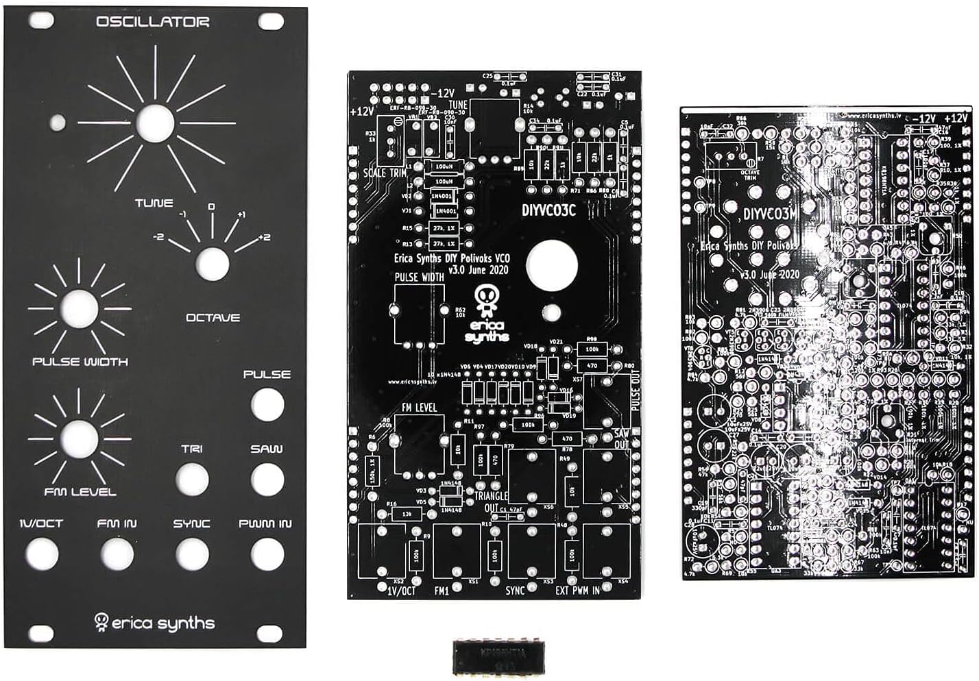 Erica Synths Polivoks VCO PCBs, Panel and KR198NT1A IC