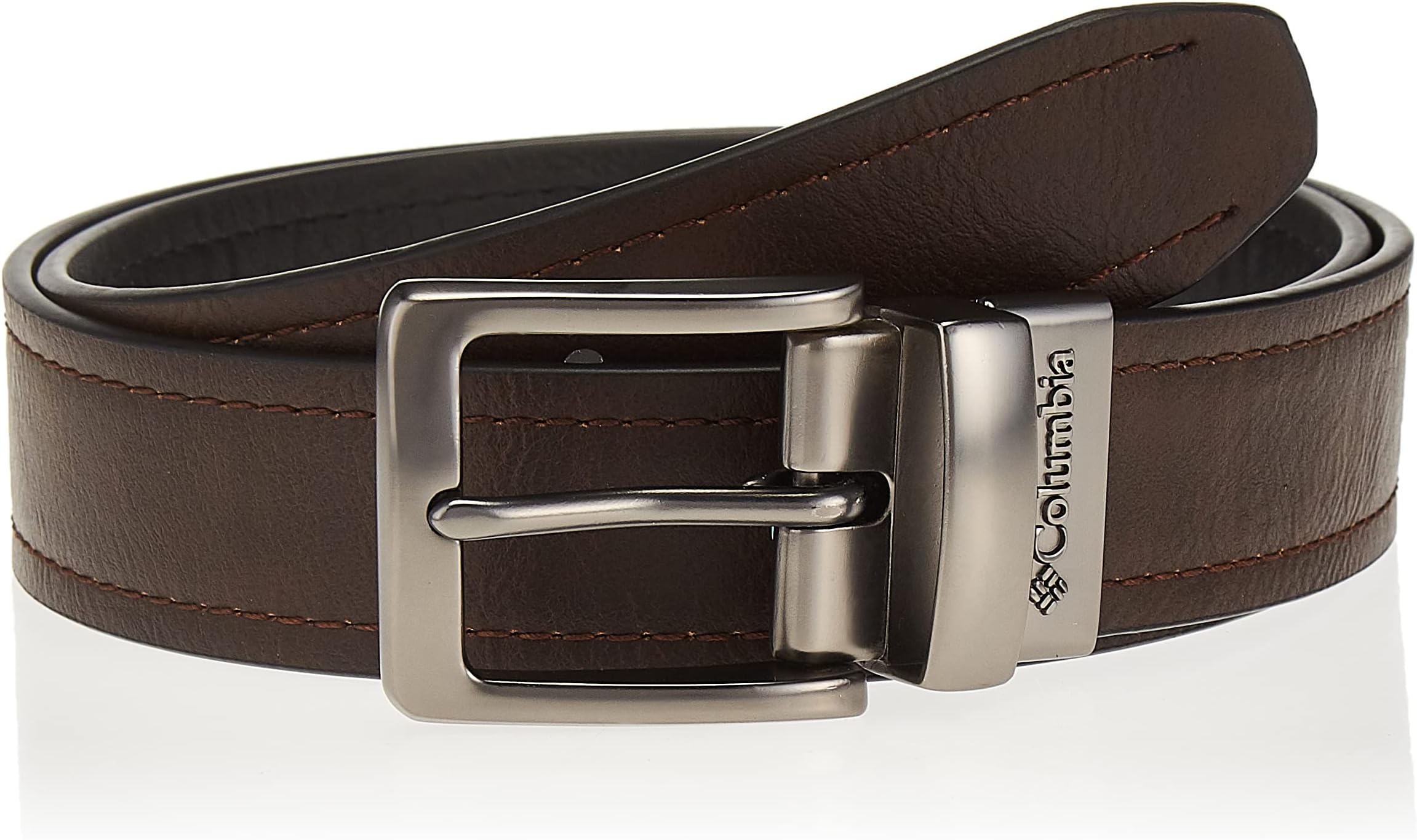 Columbia Men's Big & Tall Reversible Leather Belt for Jeans Trousers