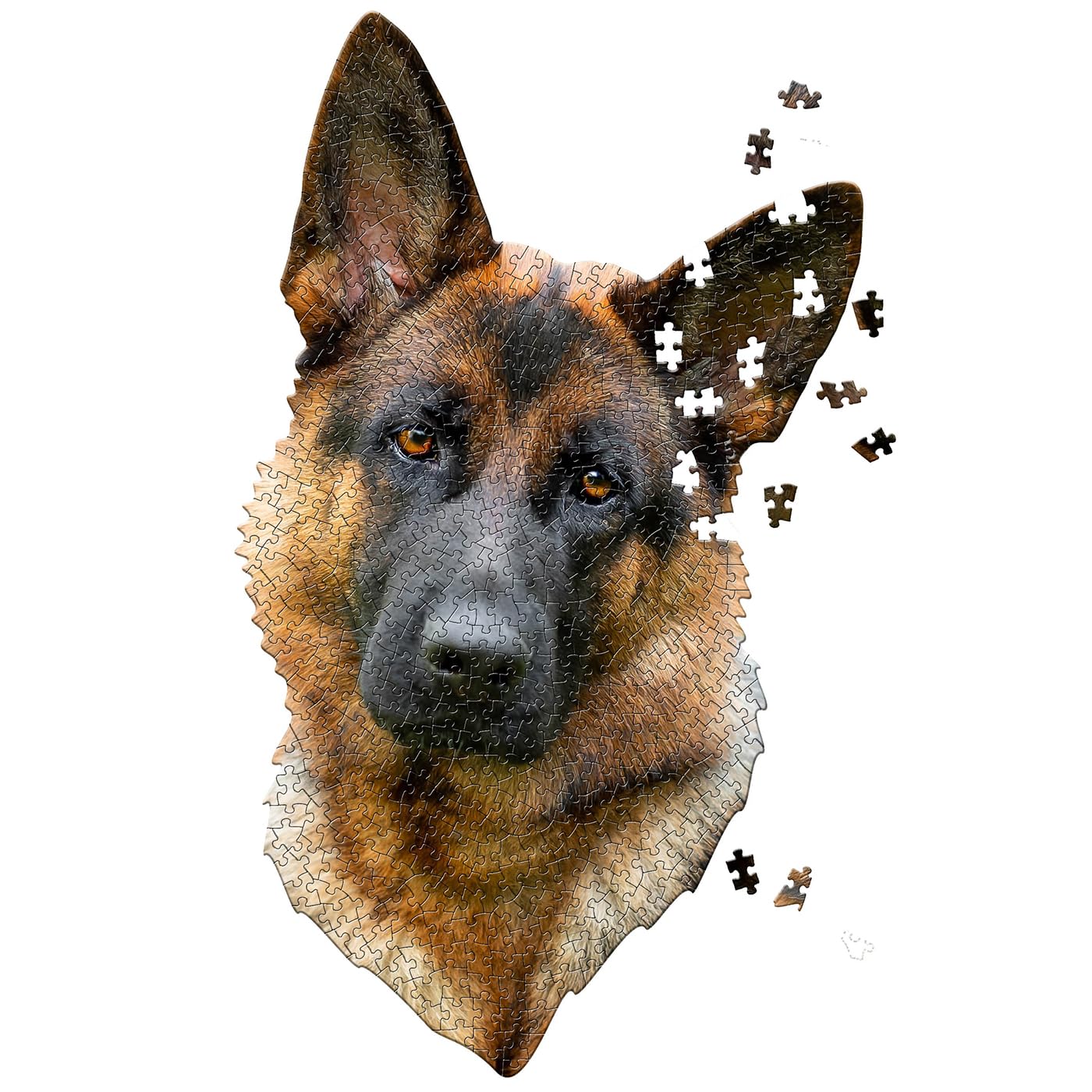 Madd Capp Animal Dog Shaped 550 Piece Jigsaw Puzzle - I Am Frenchie Bulldog, Golden Retriever or German Shepherd Shaped Jigsaw 10+ Years (German Shepherd) โ image 1