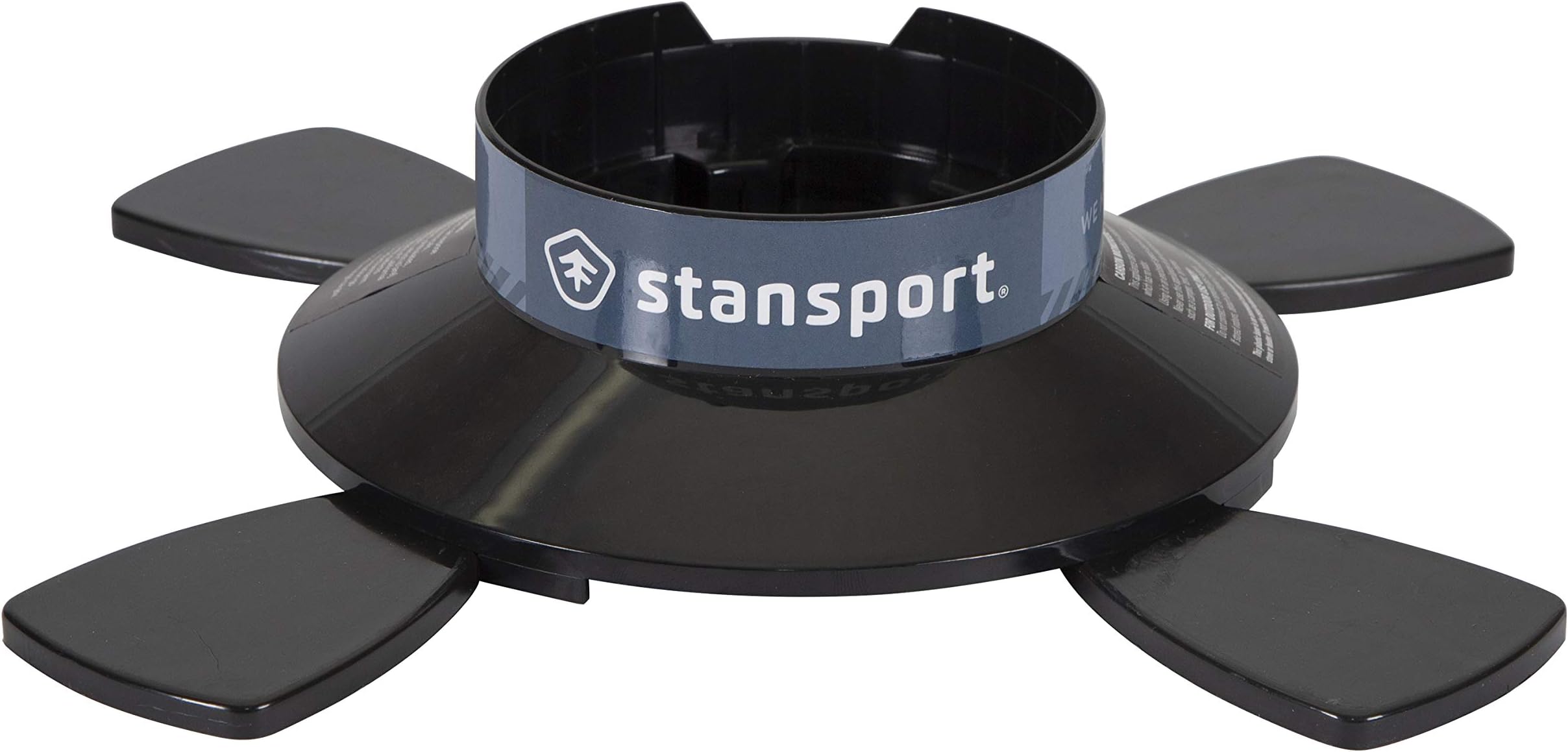 Stansport Propane Cylinder Base – Stable Dura-Base for 16.4 oz Propane Canisters – High-Impact Plastic Stand with Folding Swivel Feet – Replacement Safety Base for Camping Lanterns, Heaters & Stoves