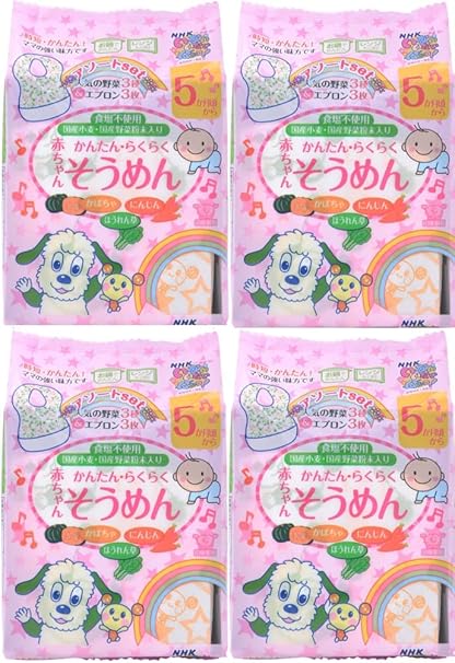 Amazon 田靡製麺 いないいないばぁ 赤ちゃんそうめん 5ヶ月頃から g 3食 4個セット 田靡製麺 麺類のベビーフード 通販