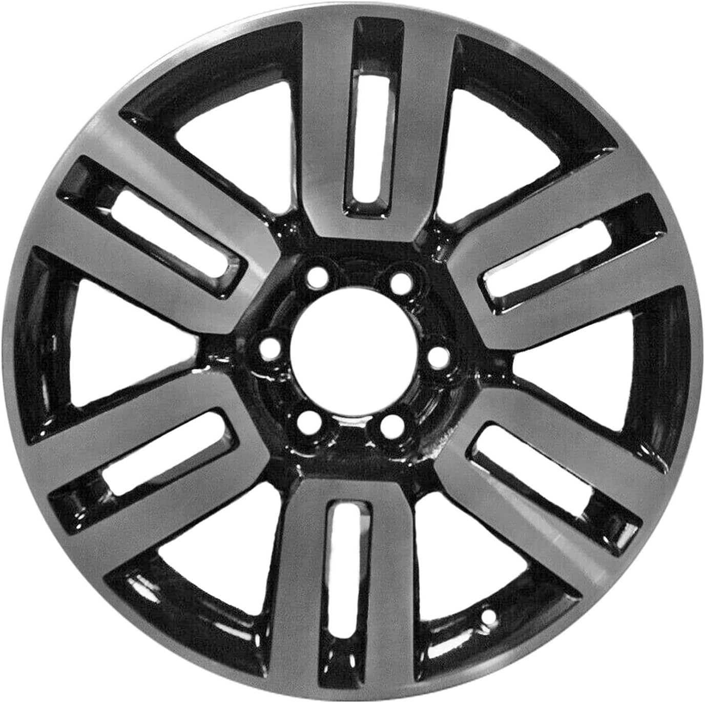 20x7 Aluminium Wheel - Alloy Rim | 6 Double Spoke | Machined & Medium Charcoal - Restored to OEM, Compatible with 2010-2016 Toyota 4Runner