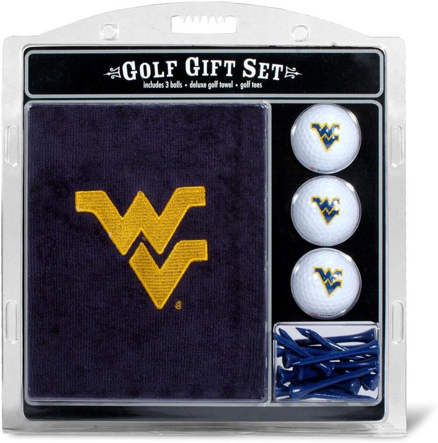 Team Golf NCAA Unisex Embroidered Golf Towel, 3 Golf Ball, and Golf Tee Set