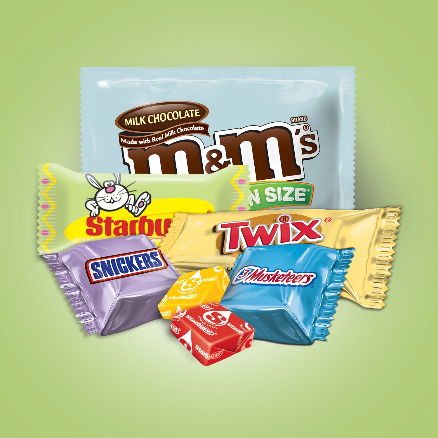 MARS Chocolate & More Easter Spring Candy Variety Mix 35.8-Ounce, 110 Count (Pack of 1)