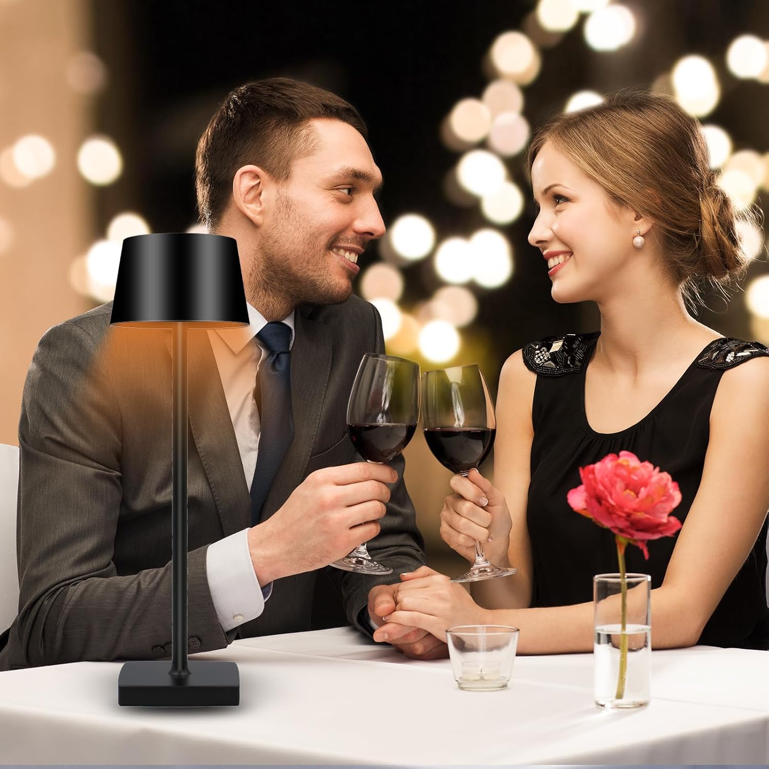 HiAirテーブルランプ - 5000mAh 充電式デスクランプ オフィス、寮、カフェ、キャンプ、停電用 | 読書や装飾ライトに最適