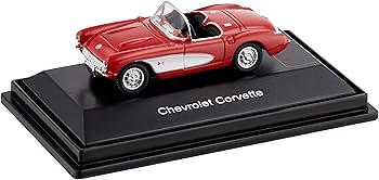 Amazon | シュコー 1/87 シボレー コルベット C1 完成品 | ミニカー