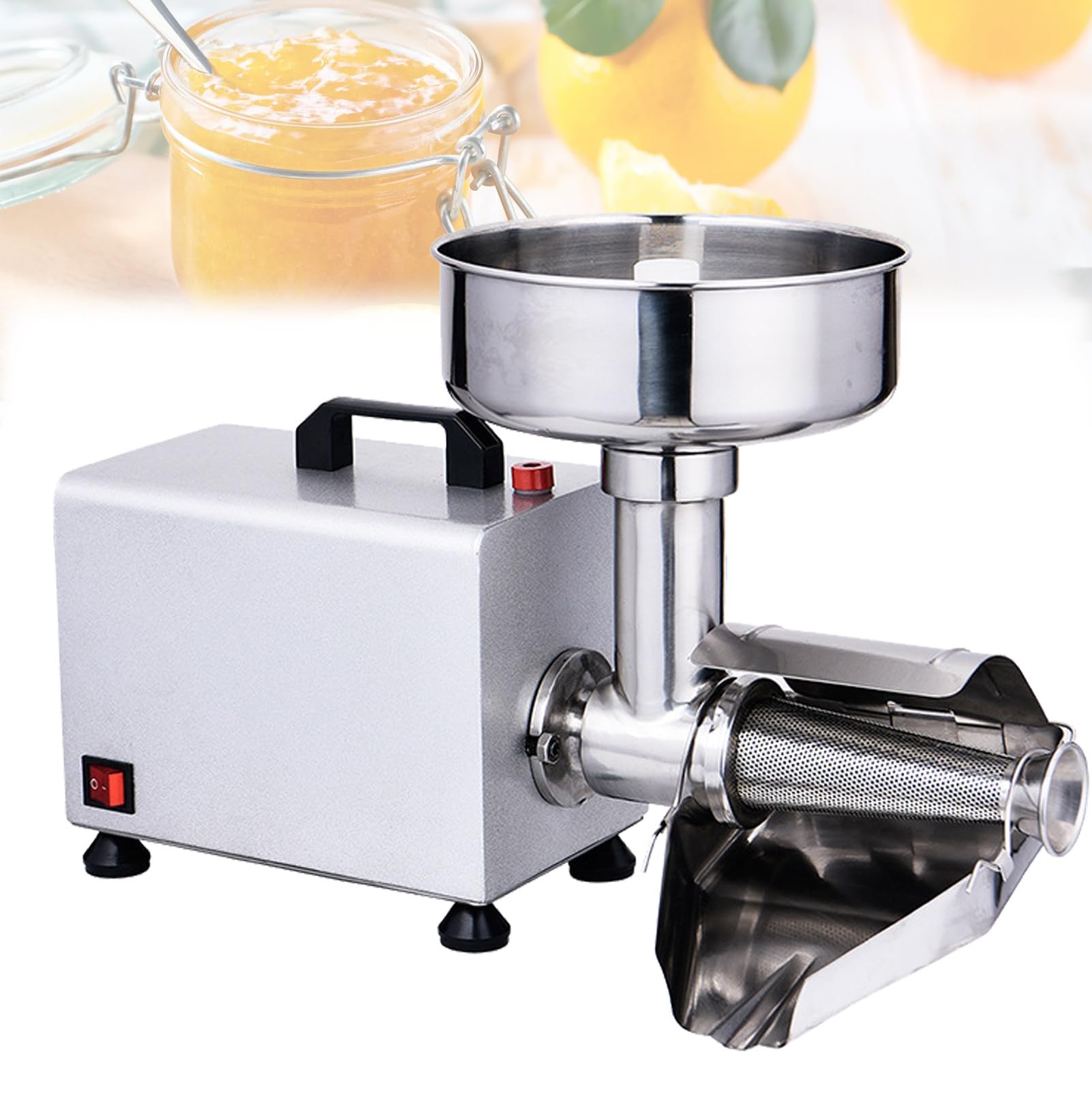 450-W-Tomatensaucenmaschine, 90–160 Kg/H, Marmeladenpresse, SoßEnpresse Aus Edelstahl, Obstpresse FüR Konserven Noshell