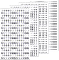 Vista 22 de 1799 piezas de pegatinas de gemas - Gemas de imitación autoadhesivas para manualidades - Con temática del Día de San Valentín, pegatinas redondas