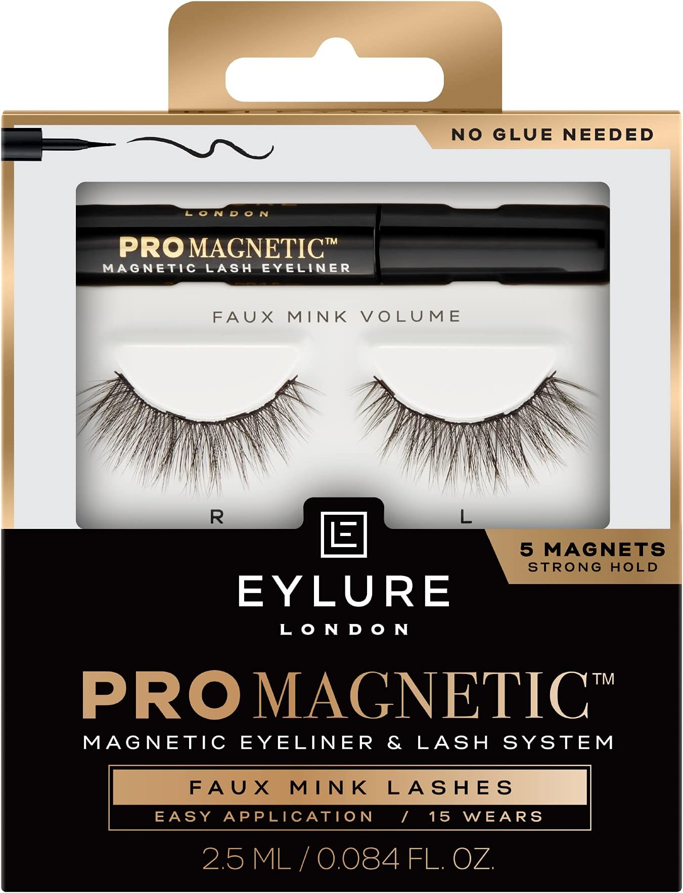 EylurePro Magnetic False Lashes & Liner Kit, Volume