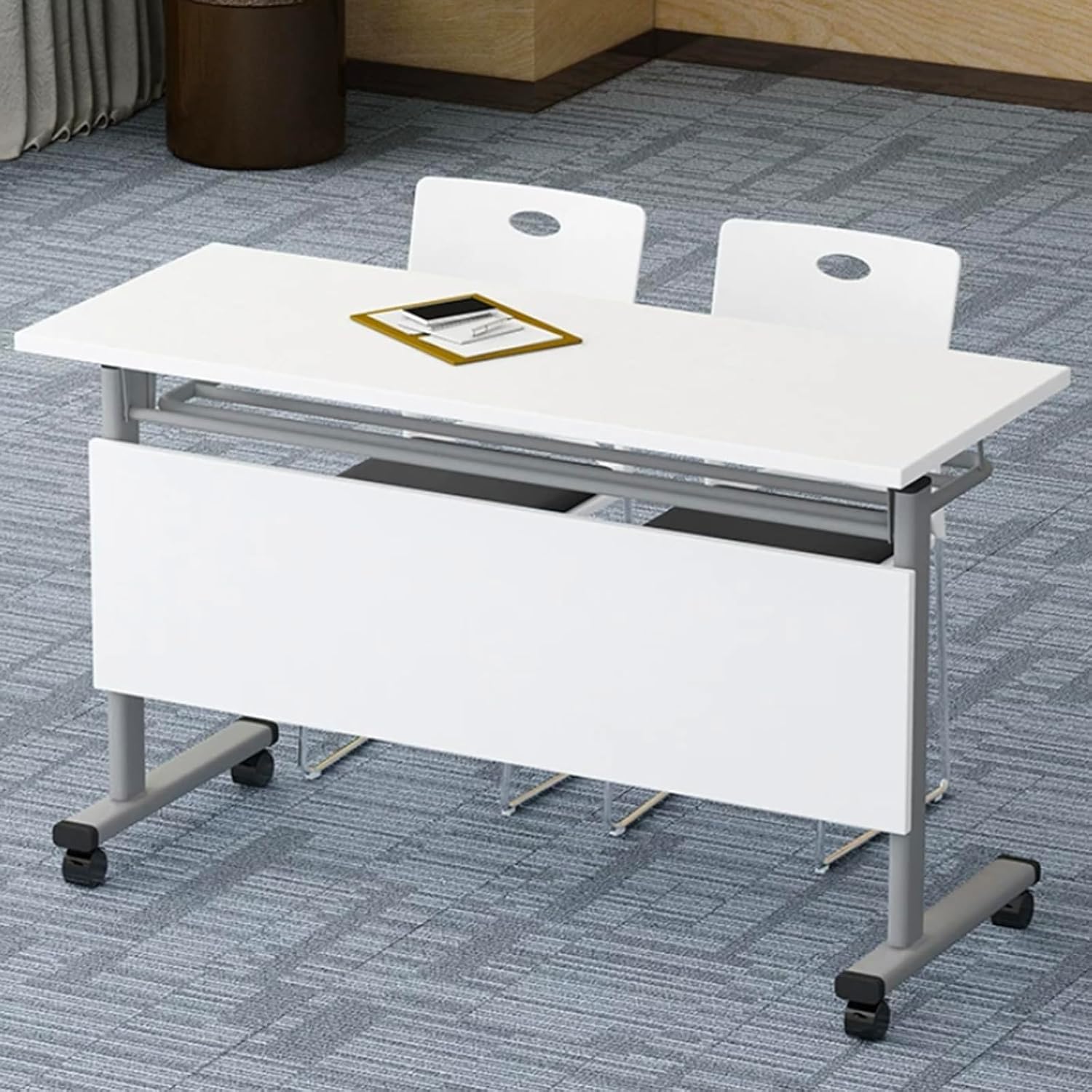 Modern Office Conference Meeting Room Table,Rectangular Meeting Room Table,Folding Conference Table,Large Rectangle Computer Desk,for Office,Meeting Room,classr(70.8 * 15.7in)