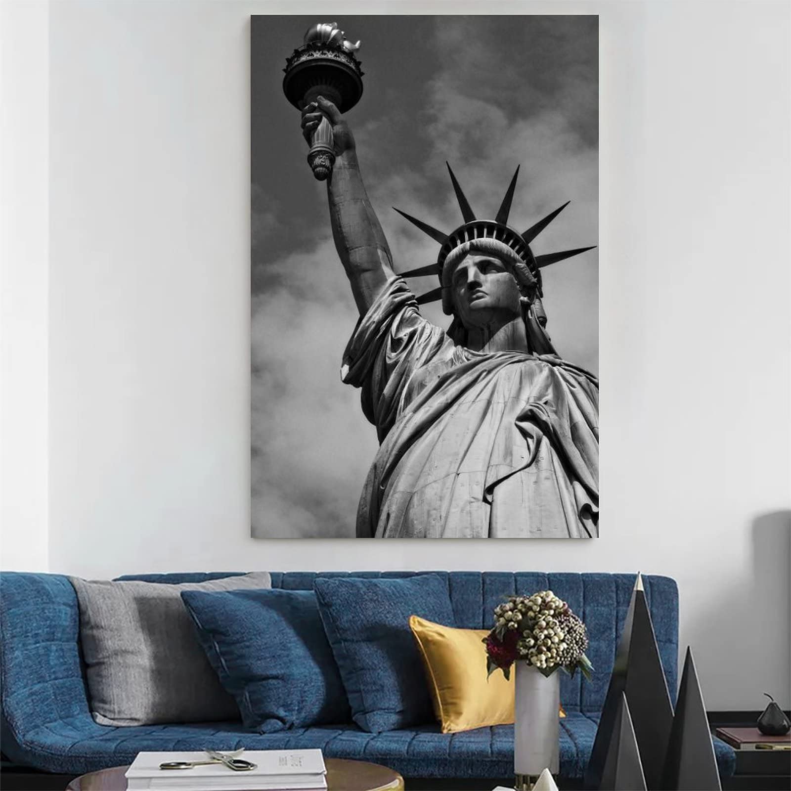 Wandsticker Freiheitsstatue – USA Design 100 X 25 Cm, Abziehbar & Rückstandsfrei Für Alle Glatten Oberflächen