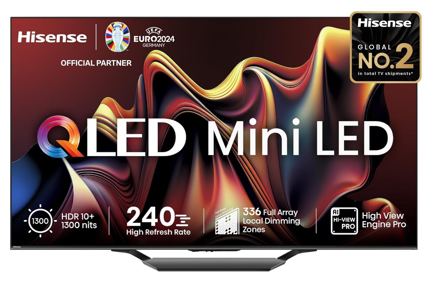 Hisense 164 cm (65 inches) U7N Series 4K Ultra HD Smart QLED Mini LED TV (Black) | 2.1 Channel | 1500 nits Peak Brightness | 336 Full Array Local Dimming Zones | Hi-View Engine Pro Hisense 164 cm (65 inches) U7N Series 4K Ultra HD Smart QLED Mini LED TV (Black) | 2.1 Channel | 1500 nits Peak Brightness | 336 Full Array Local Dimming Zones | Hi-View Engine Pro