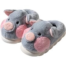 adult cotton slippers pig home slippers plush slippers animal slippers women shoes