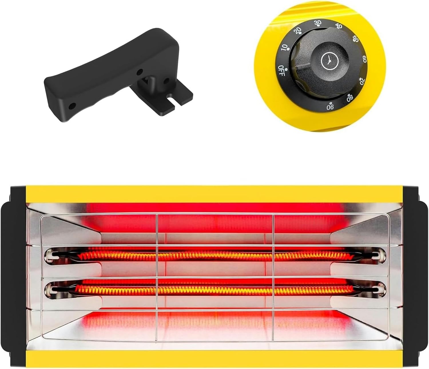 Shortwave Infrared Paint Curing Lamp 2000W - Heat Lamp for Car Body Repair and Paint Booth Curing Systems - Ideal for Spray Baking Booths