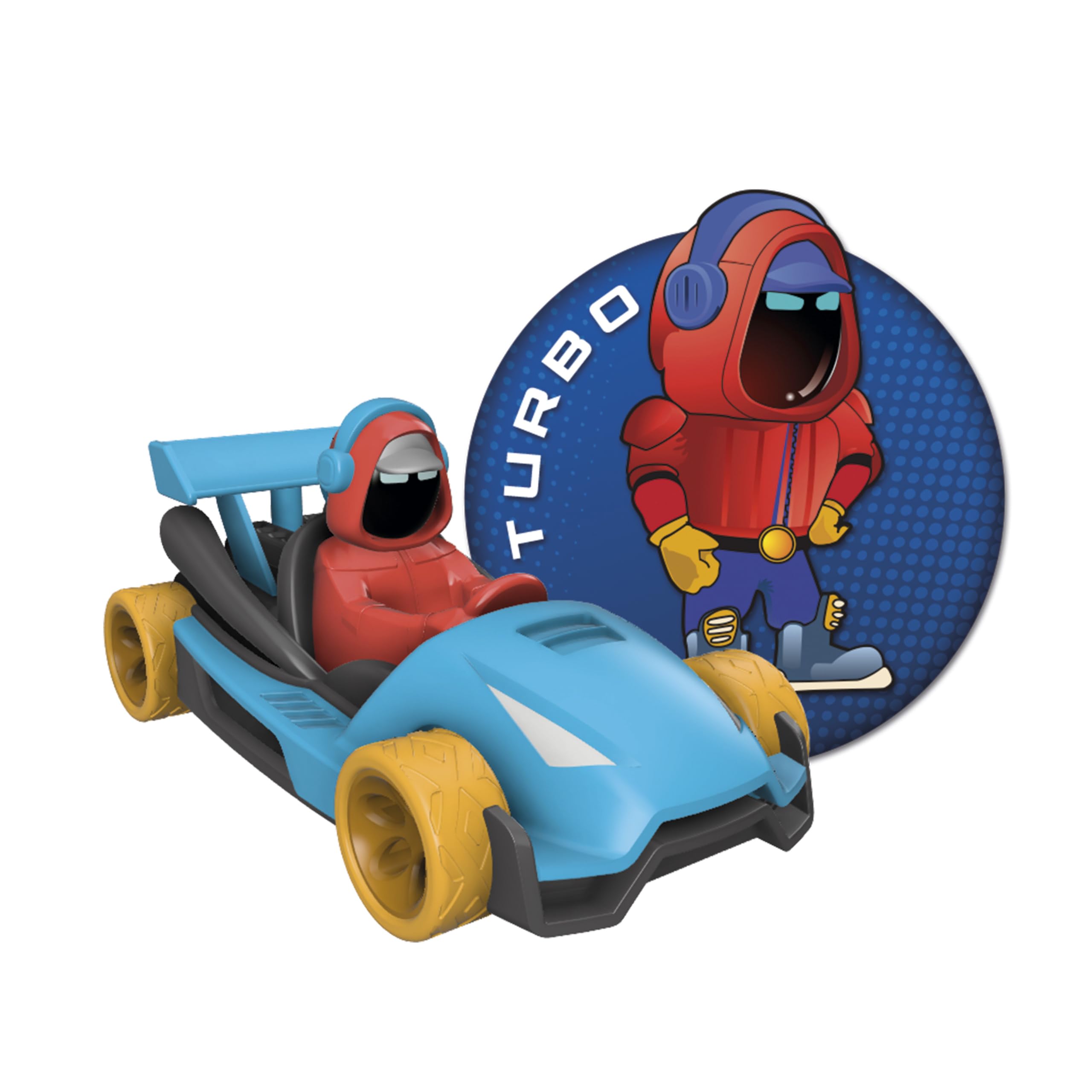 Ninco - Circuito de Slot | Velokú Racers City, Circuito de Coches Infantil con 380 cm de Recorrido, Divertidos vehículos con Luces y 2 Personajes, Diseñado para niños a Partir de 3 años (91021)