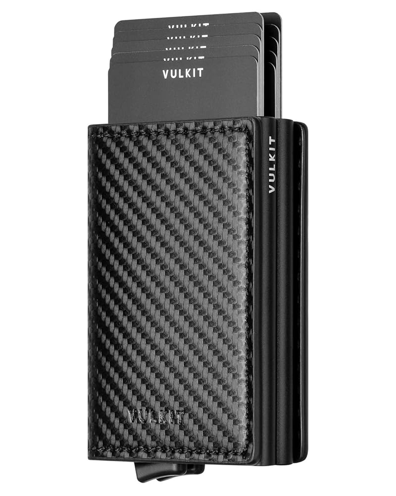 Amazon.com: VULKIT Pop Up Wallet Automatic Leather Slim