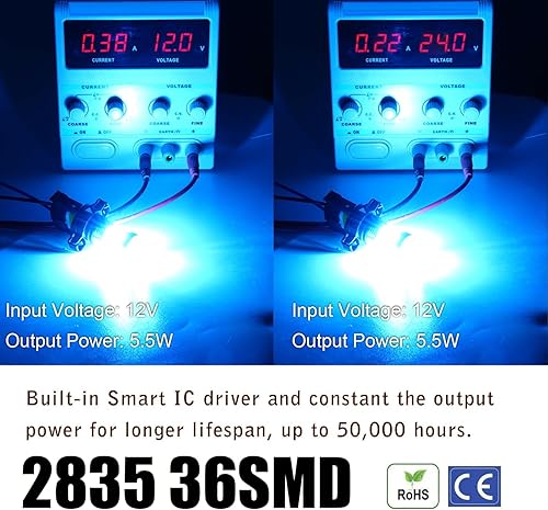 Vista 164 de Bombillas LED antiniebla superbrillantes de 3000 lm H8 H11, bombillas DRL de alta potencia 3030 chips con lente de proyector de repuesto