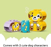 Vista 6 de LEGO DUPLO Mi primer clasificador de formas: juguete sensorial de casa de cachorro para niños pequeños - Juego de aprendizaje y clasificación