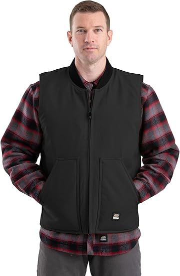 Berne メンズ ビッグトール ダック ワークマンベスト Us サイズ Small カラー ブラック ベスト 通販