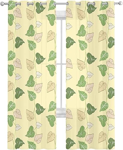 Miniatura 7 de Cortinas traslúcidas de flores azules de 90 pulgadas de largo, juego de 2 paneles de cortinas para cocina, dormitorio, sala de estar, puerta,