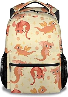 CUSPCOD Dragon Backpack for Girls Boys, 16 Inch Backpacks for School, Cute, Adjustable Straps, Durable, Lightweight, Large Capacity Bookbag for Kids