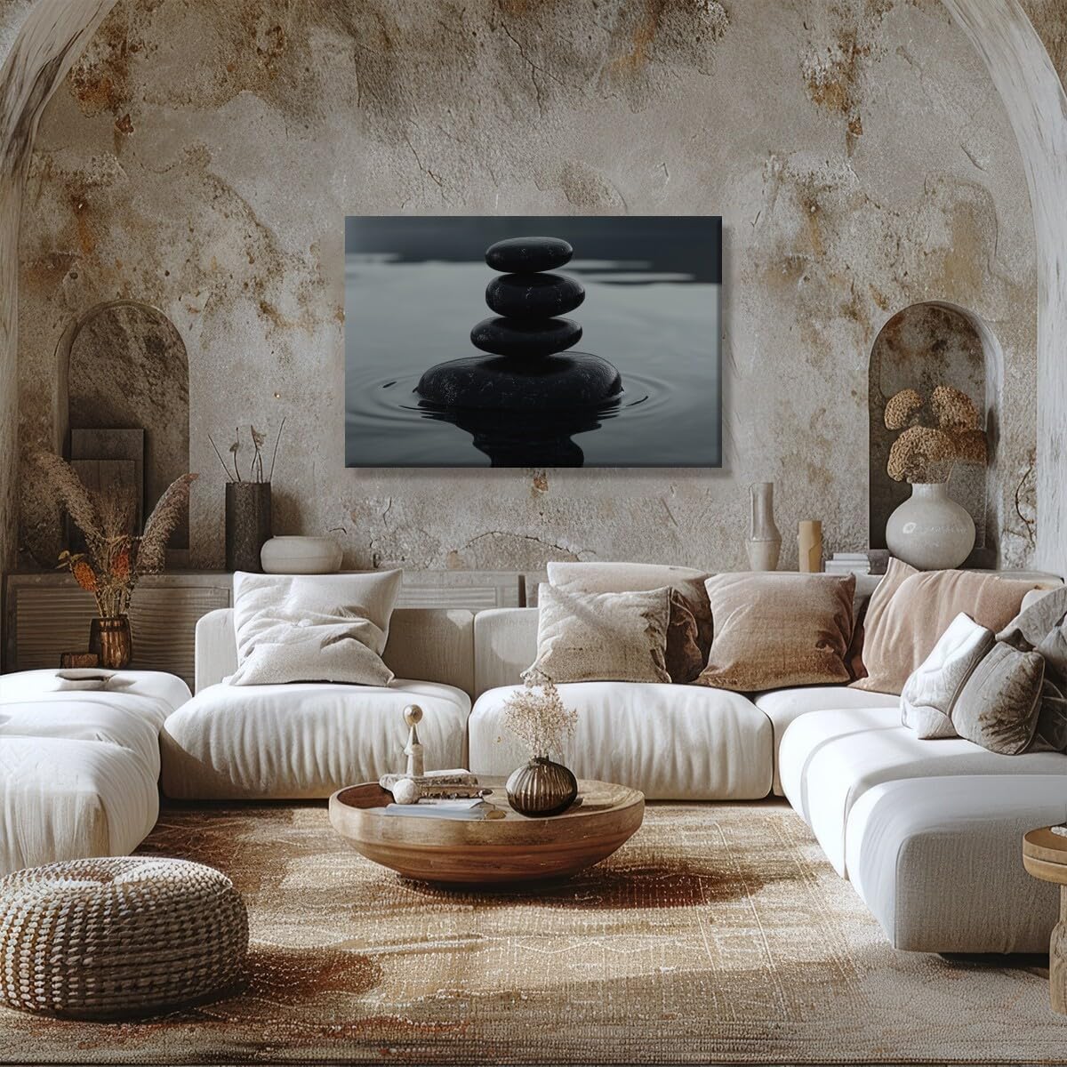 Amazon.com: Black and White Zen Poster Chinese Canvas Wall Art