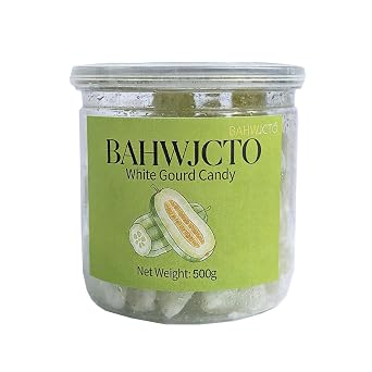 Traditional Chinese Winter Melon Candy Strips, Rock Sugar Coated, preserved fruit17.6 oz 500g