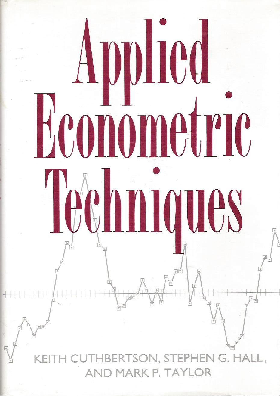 Applied Econometric Techniques 9780472103287 Cuthbertson