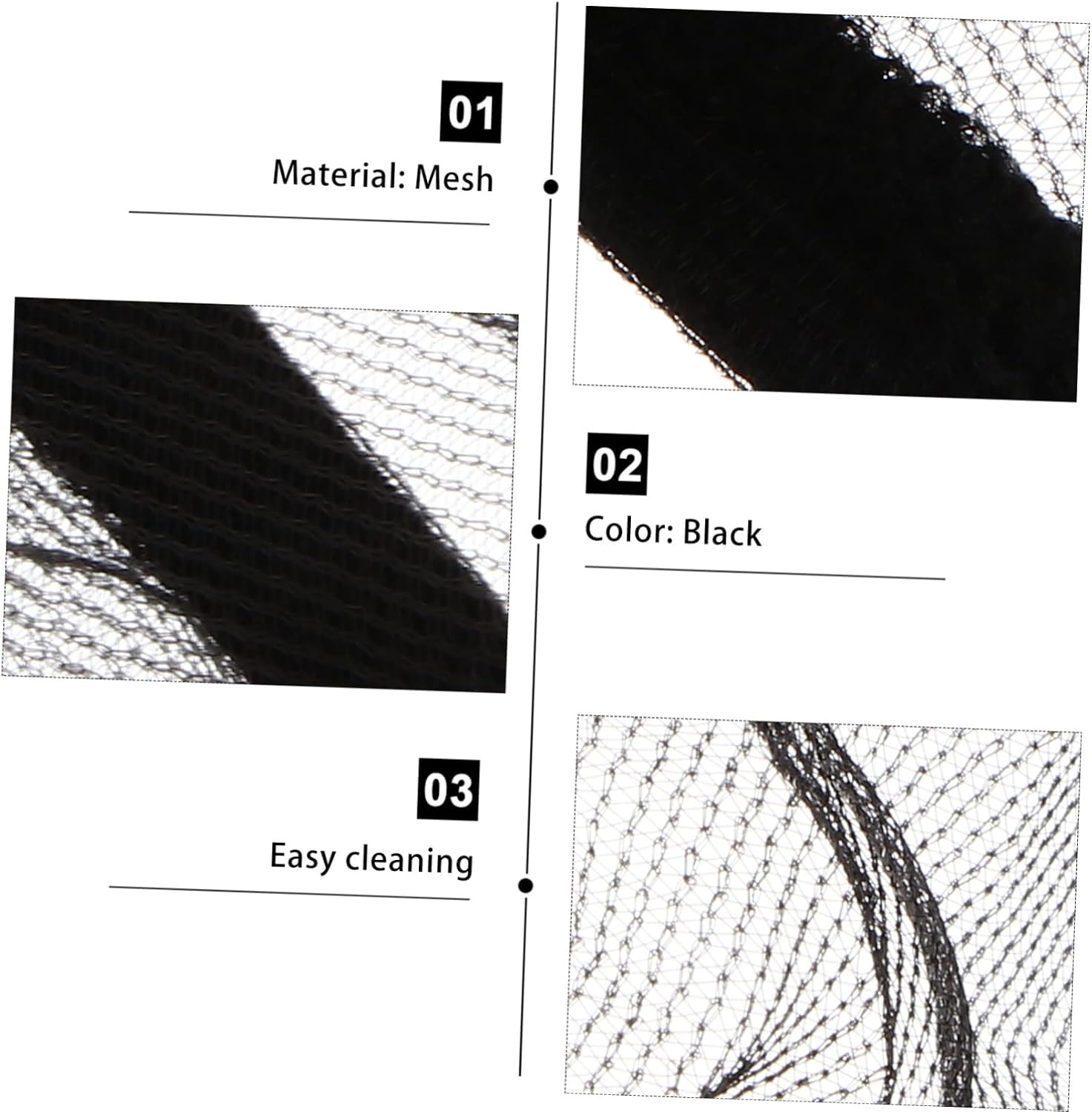 BESTonZON Cage Mesh Cover Skirt Black Secure Fit for Birdcage Easy to Clean Airy for Light Circulation Heavy Duty Elastic to Prevent Shifting