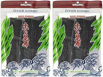 WEL-PAC Dashi Kombu Dried Kelp 113.4 g (Pack of 2)