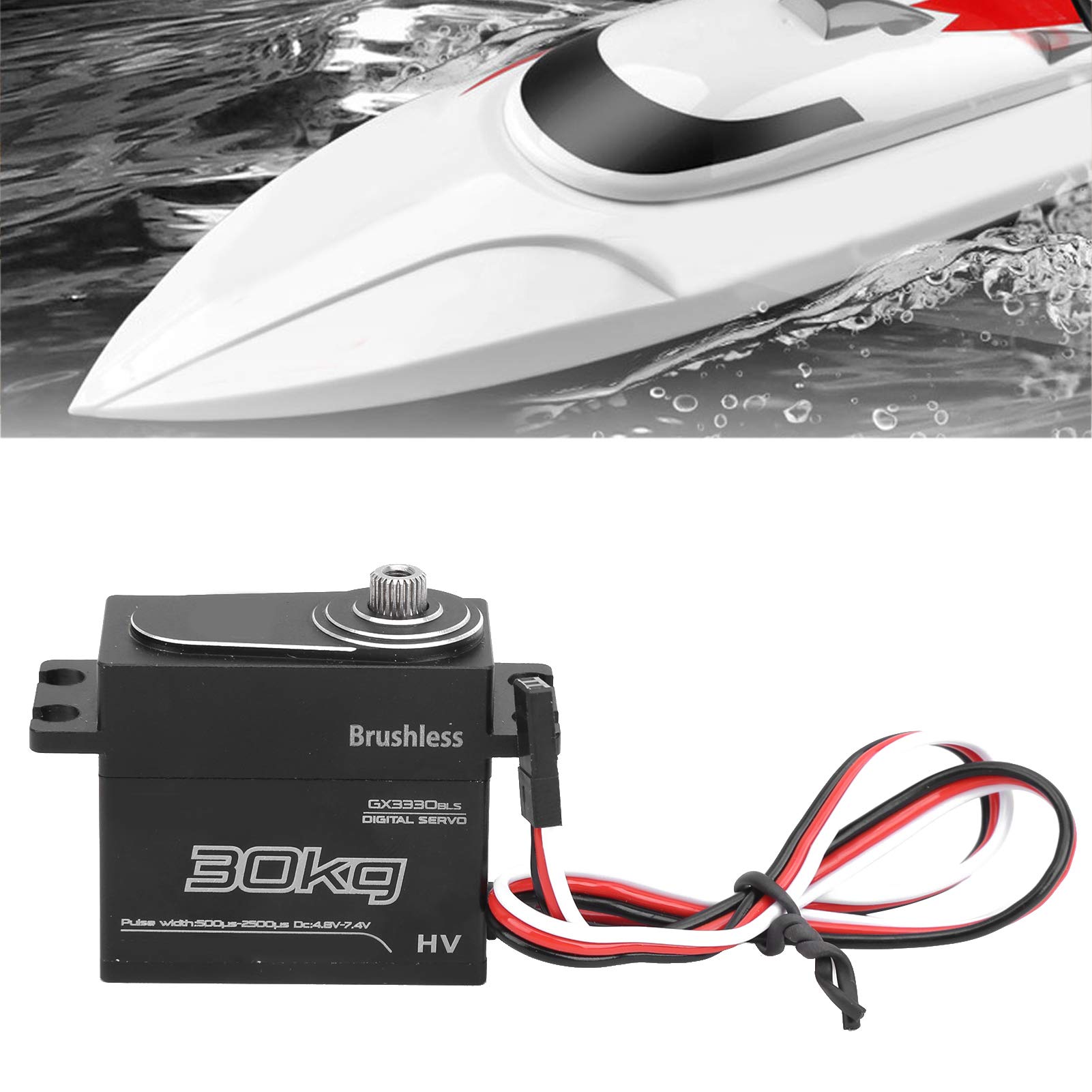Motore Digitale Servo RC Impermeabile da 30 Kg a Coppia Elevata per Ingranaggi in Metallo per Auto RC 1 Set