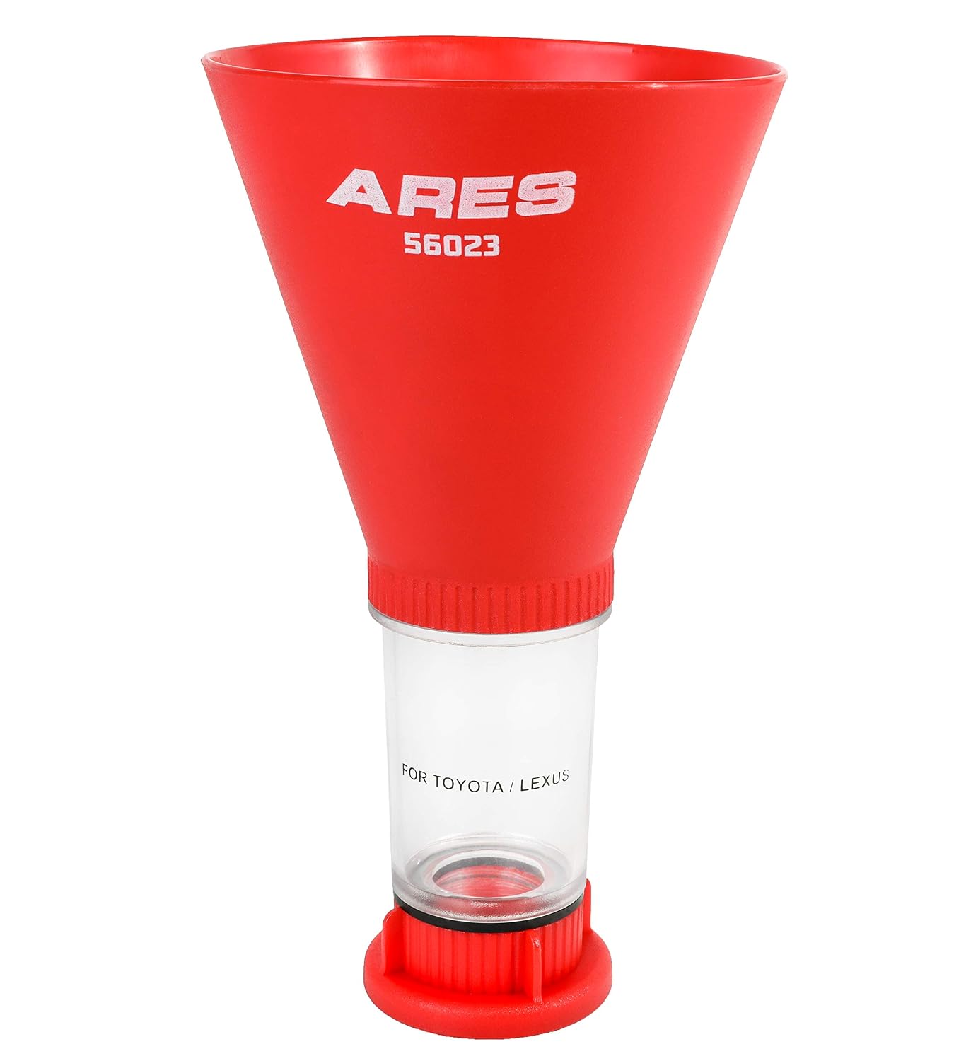 ARES 56023 - Oil Funnel for Toyota, Lexus, and VW - Spill-Free Oil Filling - Easy to Use 1-Person Design - Fits Toyota, Lexus, and Multiple European Applications