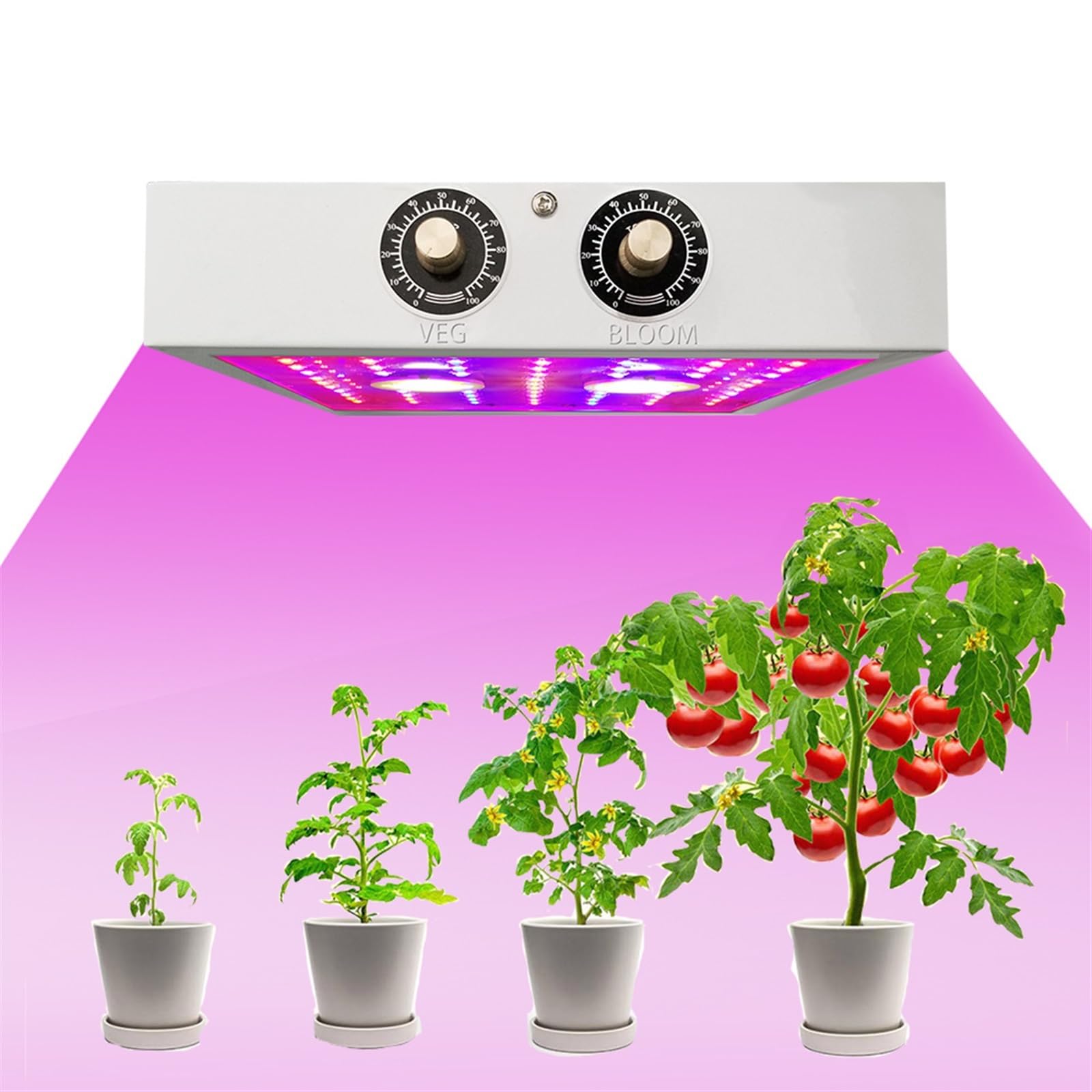 Lámpara de cultivo, Luces LED de cultivo de 1000 W for plantas de interior, espectro completo for plantas de interior, luz de floración de vegetales for invernadero, lámpara de cultivo hidropónico
