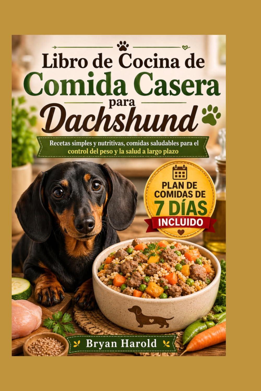 Libro de Cocina de Comida Casera para Dachshund: Recetas simples y nutritivas, comidas saludables para el control del peso y la salud a largo plazo