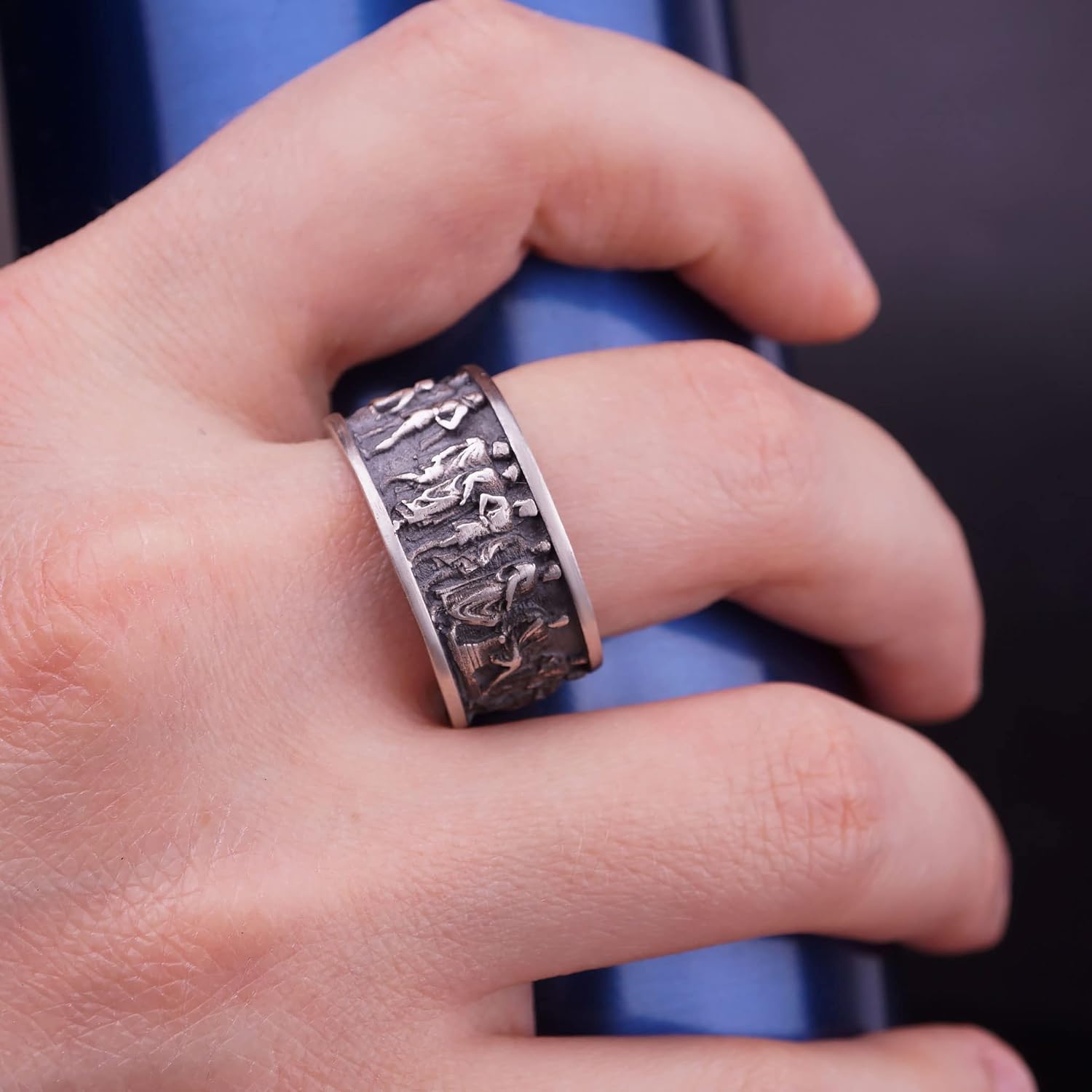 Ancient Rome Ring, People of the Rome Ring, Ancient Roman Silver Ring, Roman Senator Ring, The Roman Senate Ring, Unique History Ring Band