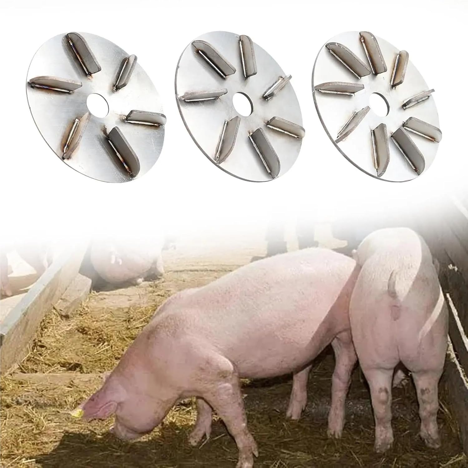 Pig Hair Removal Tool 4 Pcs Hair Removal Disc, for Pig Rooster Butcher Workshop(9 Gears)