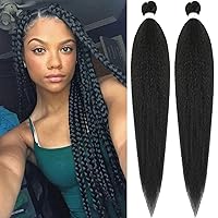 Vista 17 de Callia 8 paquetes de cabello trenzado preestirado, 26 pulgadas, sin picazón, ajuste de agua caliente, trenzas de cabello trenzado de ganchillo