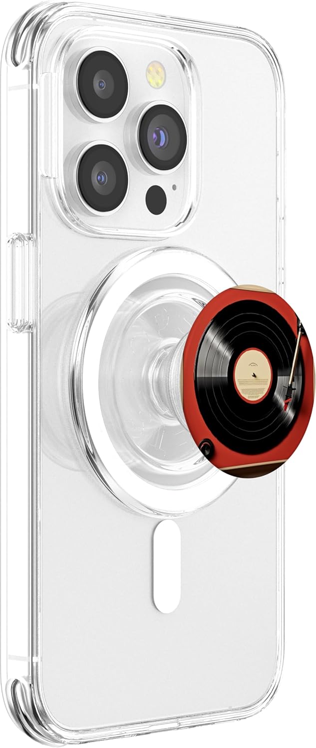 Vinyl Record Player Vinyl Collector Retro Music Lover PopSockets PopGrip for MagSafe