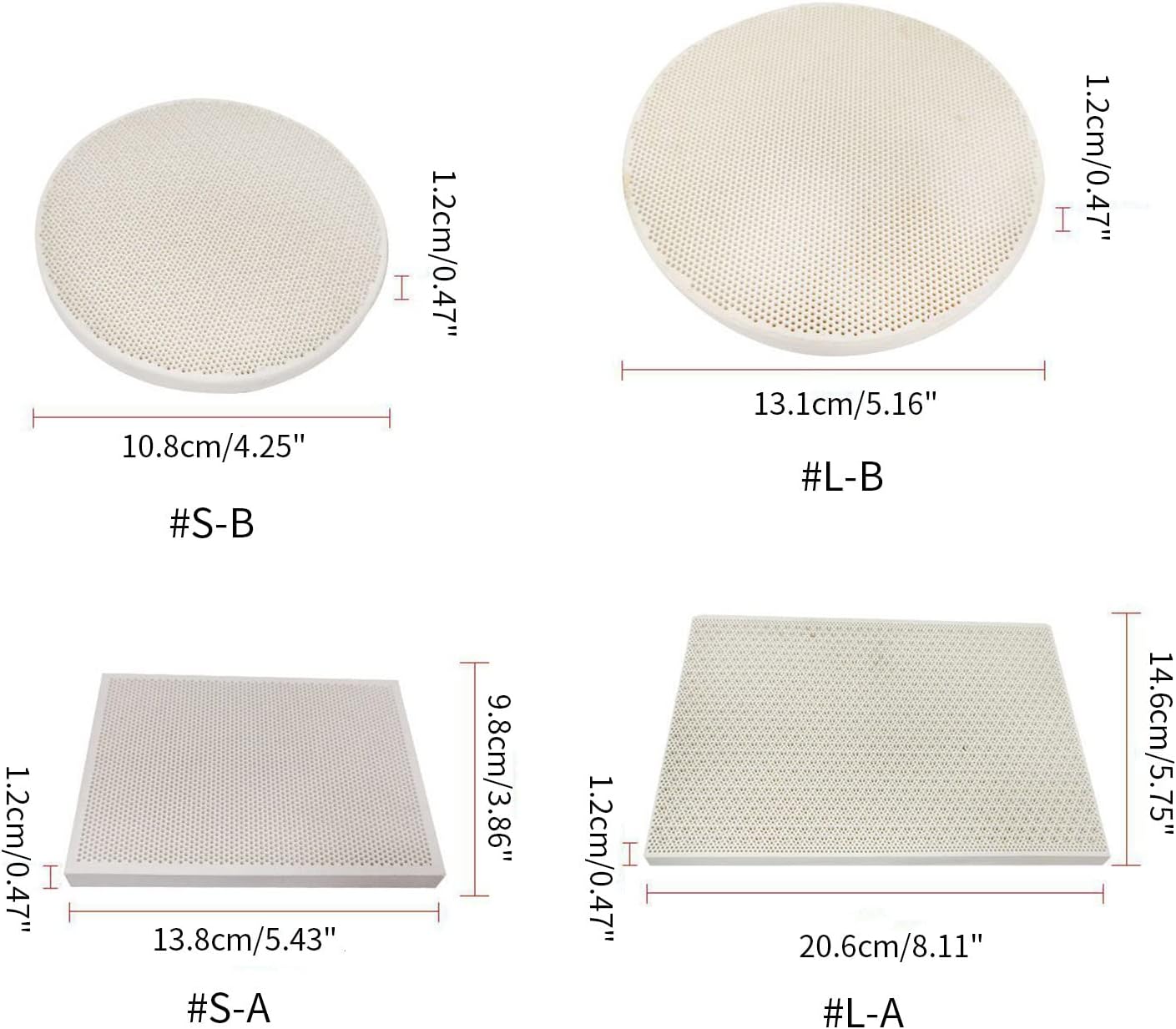 Honeycomb Soldering Board Ceramic Welding Plate Panel Jewelry Solder Block Making Tool Rectangular Round Welded Brick Honeycomb Soldering Board