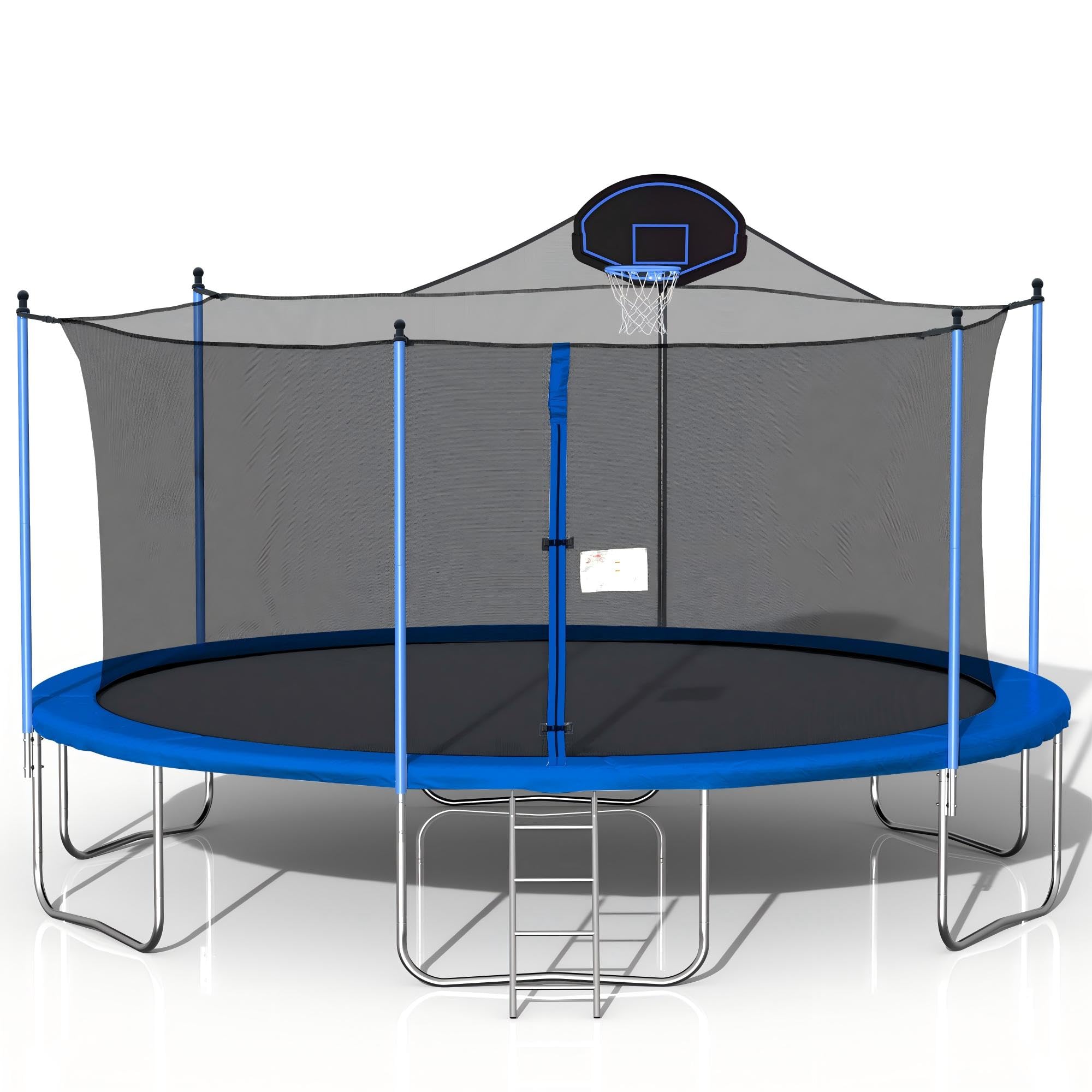 Awlstar 1500 LBS 16FT Outdoor Trampoline with Safety Enclosure Net, Backyard Recreational Heavy-Duty Trampoline for Kids Adult