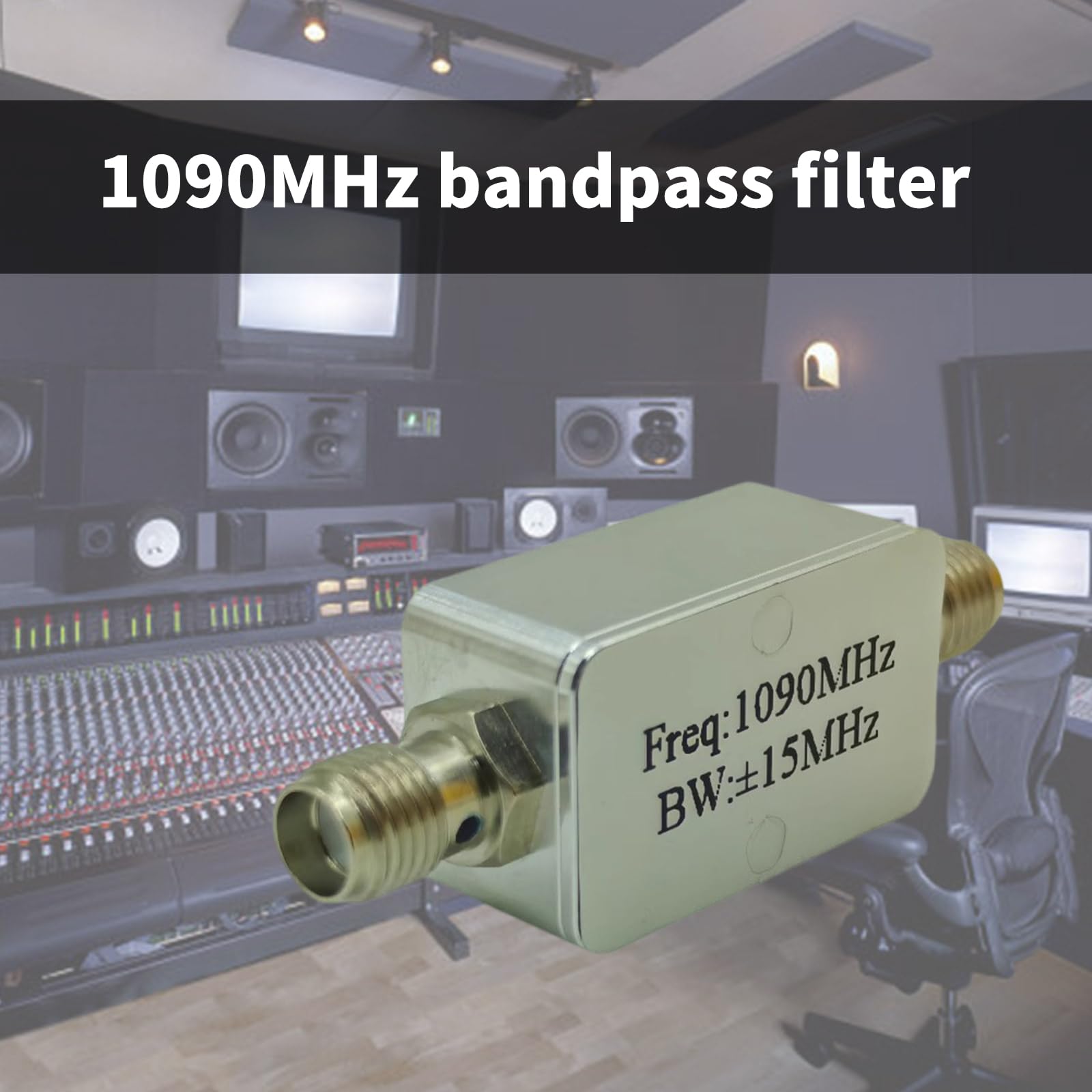 Filtre passe-bande 416 MHz/1090 MHz fréquence passe-bande pour connecteur SMA à bande passante faible et élevée 15 MHz