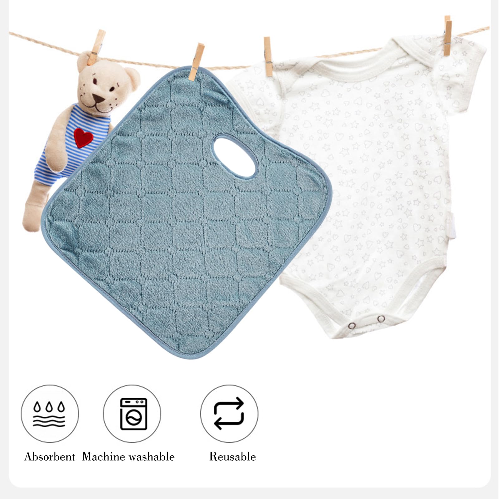 Lot De 2 Protèges-Sièges Auto Bébé Imperméables – Tapis D'Apprentissage Propreté Tout-Petits, Absorbant & Lavable Pour Siège Auto, Poussette, Chaise Haute
