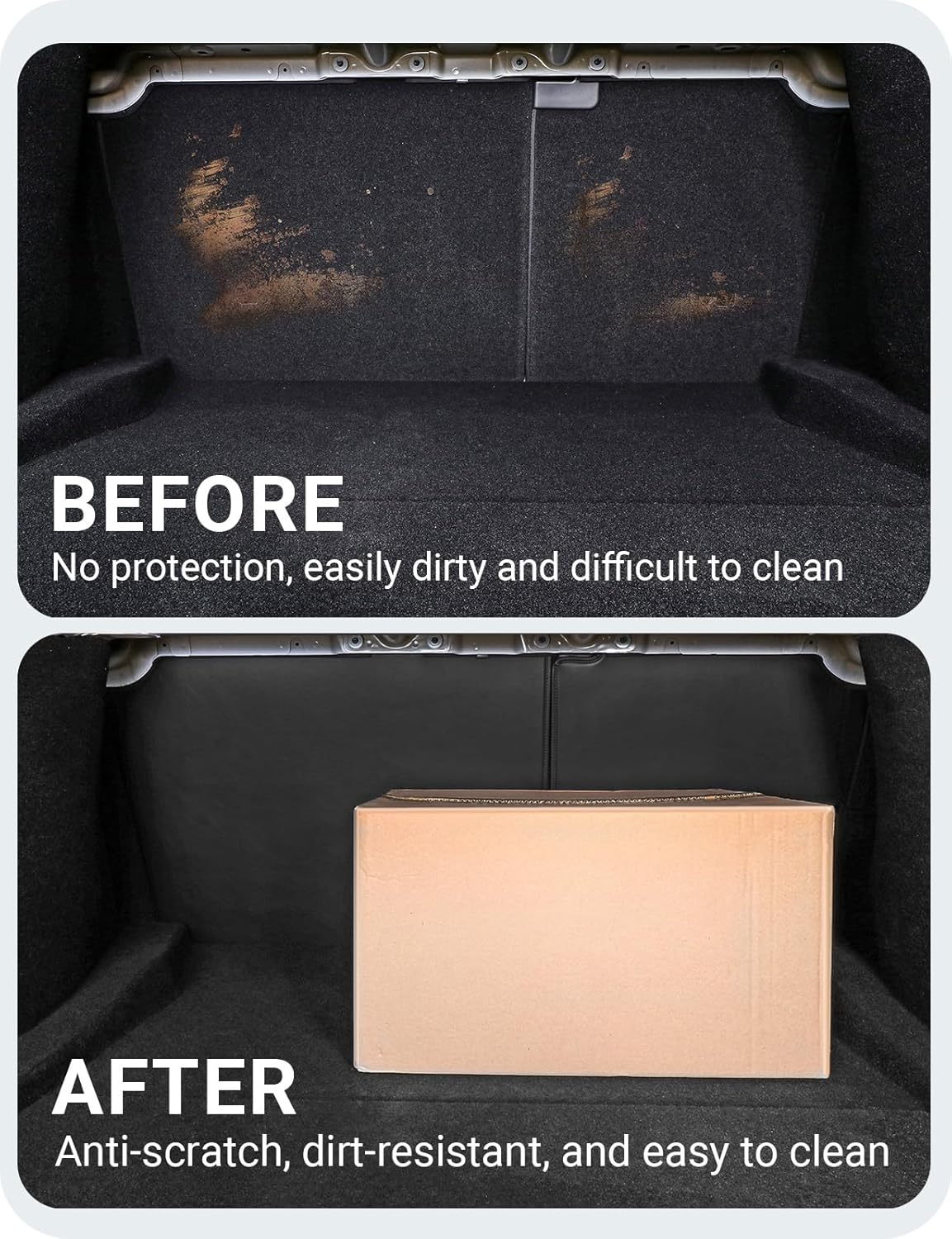 BASENOR 2026 2025 2024 Tesla Model 3 Highland Rear Seat Back Cover All Weather 2nd Row Backrest Protector Kick Mats Pet Mat [Proprietary Design] Model 3 Interior Accessories 2PCS