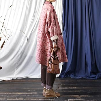 Amazon.com: Ystylee Women Spring Chinese Frog Button Down Trench