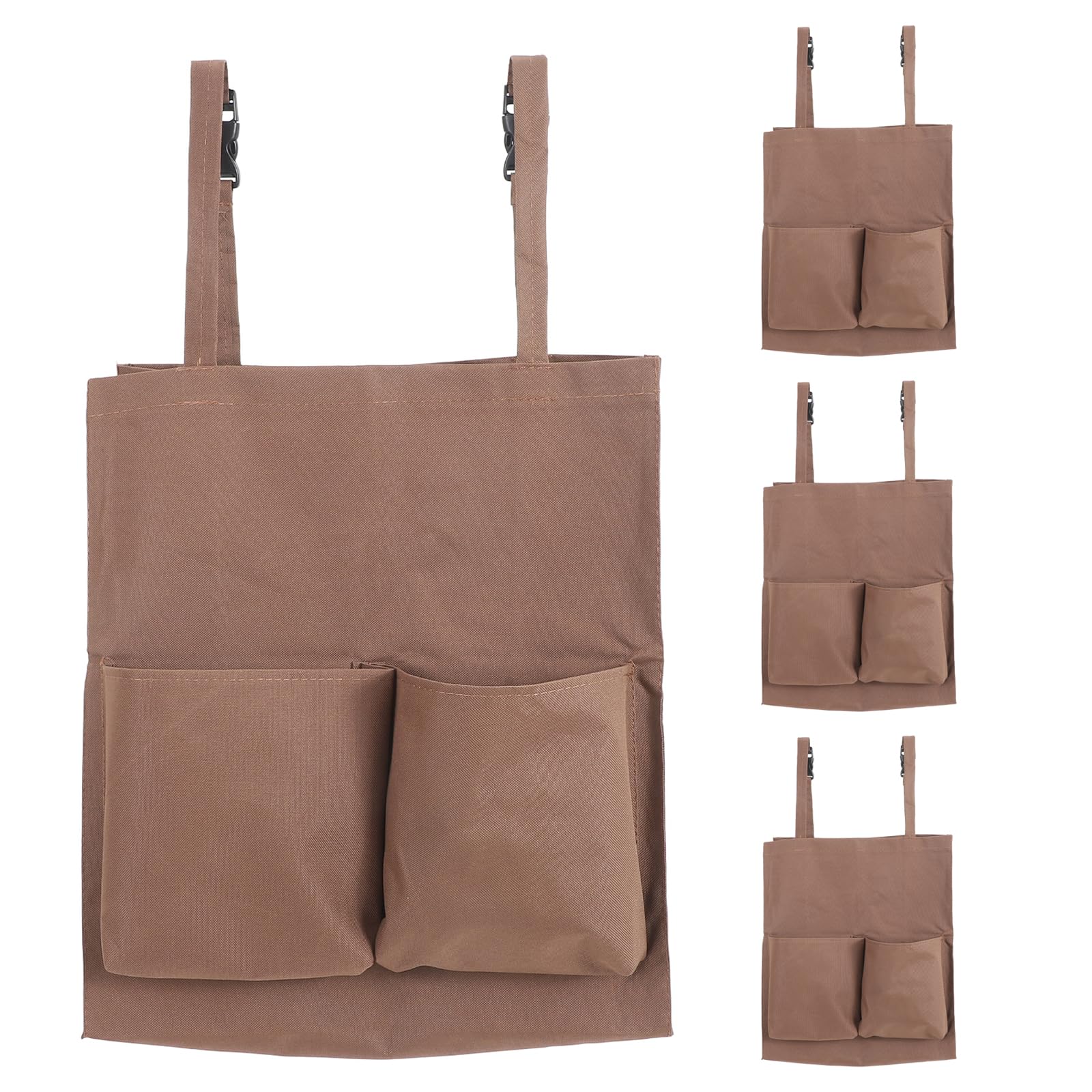 Mobestech Bolsa para Carrito de Limpieza 4 Unidades Organizador Portátil de Almacenamiento Grande Resistente con Plástico y Cierre para Accesorios y Productos de Limpieza Uso